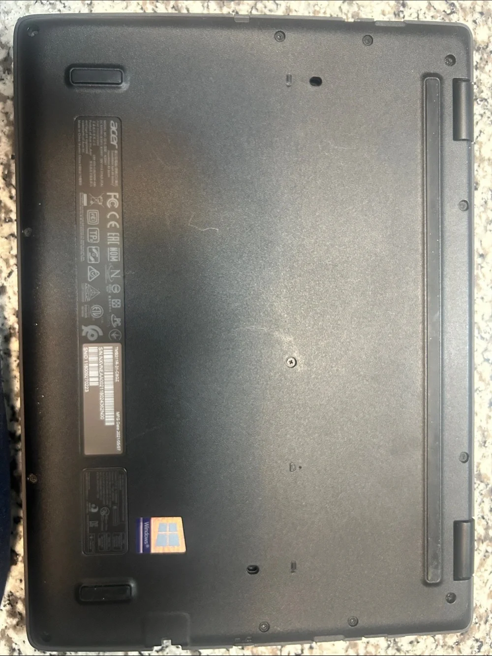 Acer Black Convertible Laptop with Matte Finish